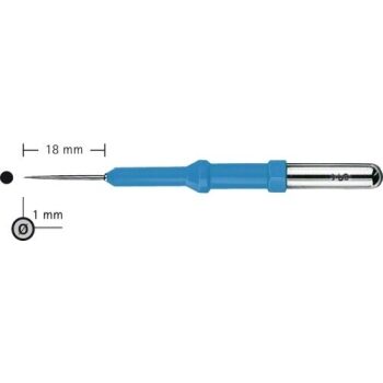 NEEDLE ELECTRODE STR SHORT SHAFTD:4MM