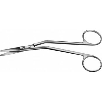 FOMON SCISSORS ANG-HDL SERRB/B145MM