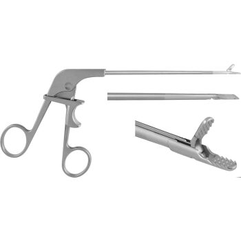 ALLIGATOR GRASPING FORCEPS JR., 95MM, STRAIGHT, 95MM, LOCK HANDLE