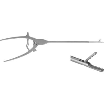 TISSUE GRASPING FORCEPS, 155MM, AXIAL HANDLE