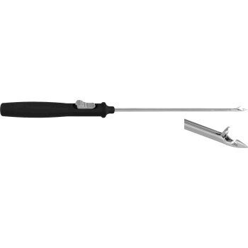 SUTURE HOOK/GUIDE INSTRUMENT, BIRD BEAK, 155MM, STRAIGHT, CIGAR (PPSU) HANDLE BLACK