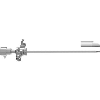 ARTHROSCOPY SHEATH WITH TWO ROTATING STOPCOCKS, FOR SCOPES Ø 2,7MM, 110MM LONG, HIGHFLOW, UNIVERSAL TIP